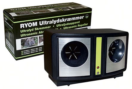 Ultralydsskræmmer mus og rotter 200 m2