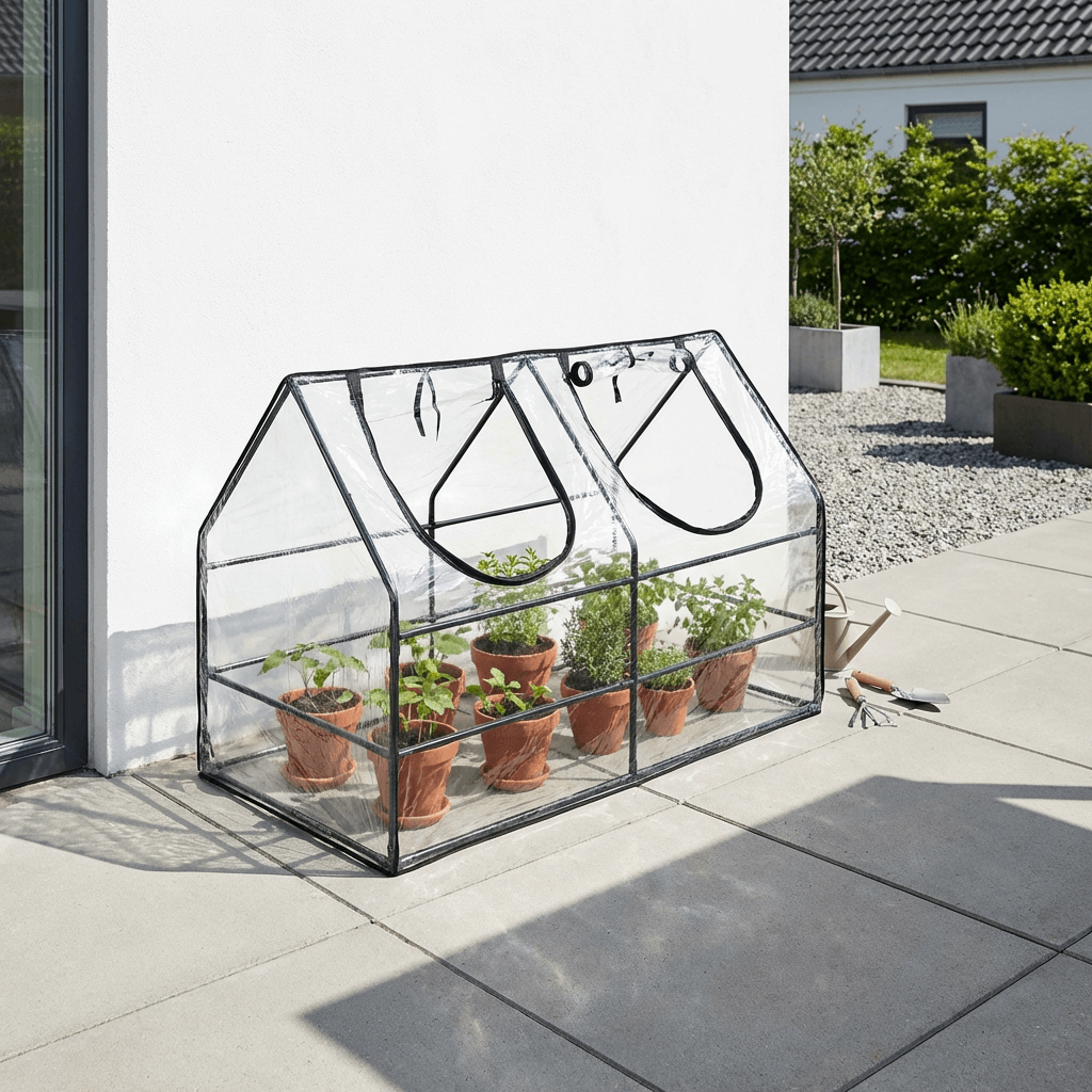Minidrivhus med bund 128 cm