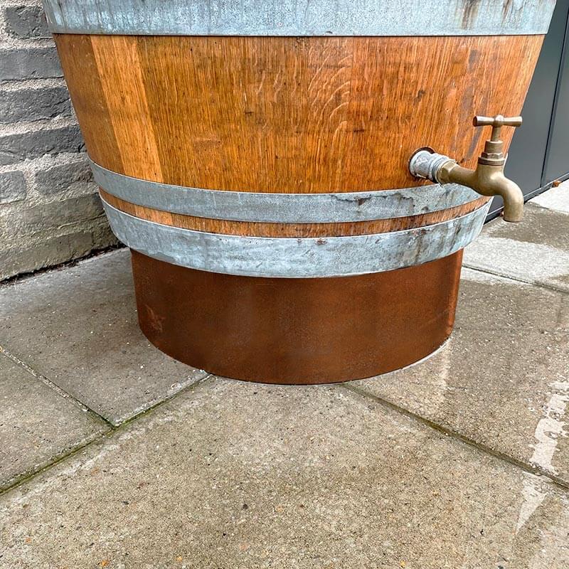 Regnvandstønde i egetræ, 225 liter