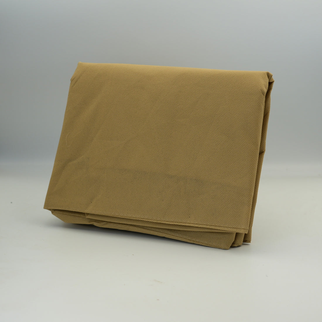 Fleece cover til altankasser i gul stof med foldede kanter