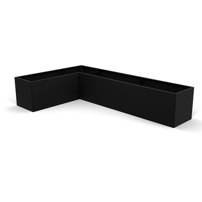 THOR Vinkel Højbed Black Steel H:40