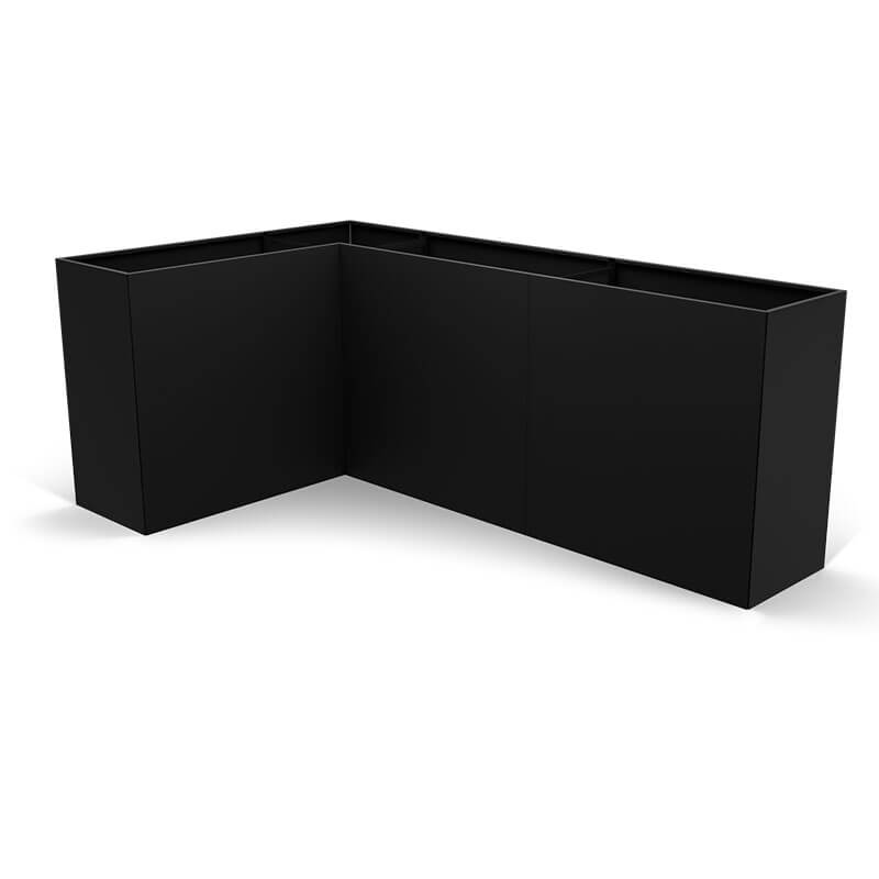 THOR Vinkel Højbed Black Steel H:80