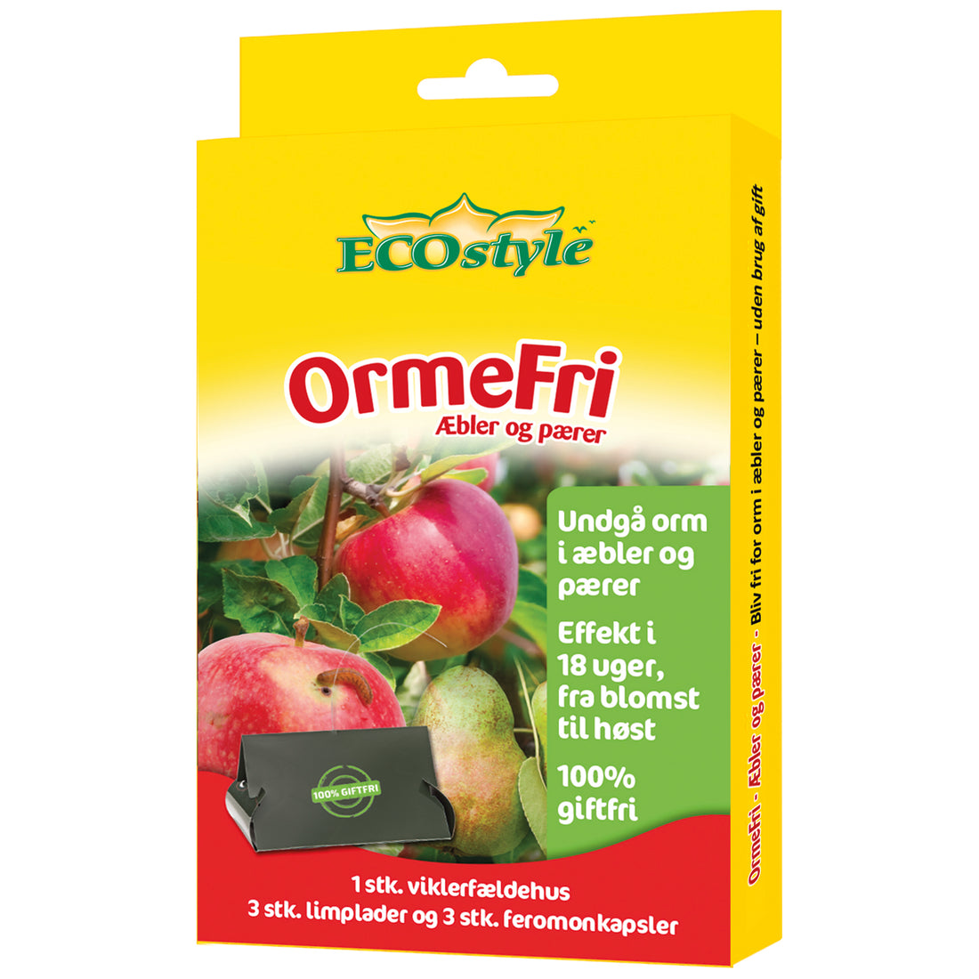 OrmeFri æbler & pærer 3 stk - ECOstyle