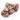 Kunstig blomsterbuket - Dusty Rose Red (3 stk)