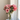 Kunstig blomsterbuket - Dusty Rose Red (3 stk)