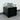 Cubic blomsterkasse med fødder i sort 46×50×42 cm med gevindindsats