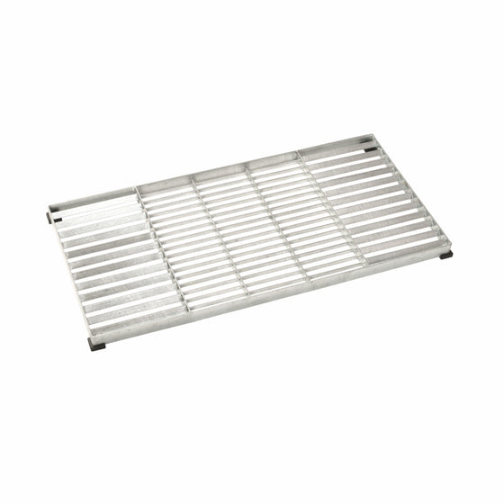 Cubic modulrist 40×80 cm i gråt metal med risteåbninger