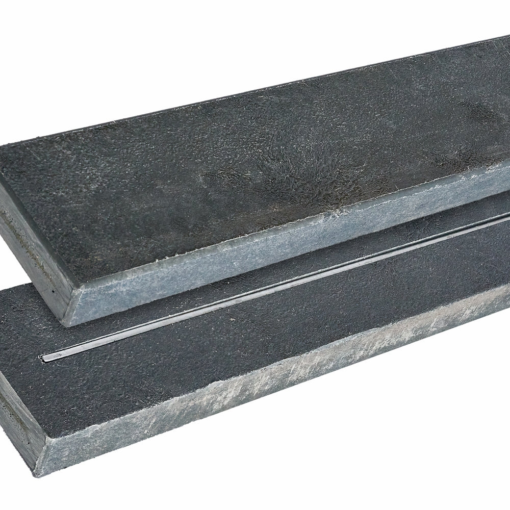 Basic bord-/bænkesæt med 2 ryglæn - 177 cm - ReTex - Grå