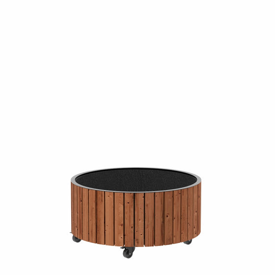 Cirkel Plantekasse af ThermoWood med mål Ø70 og højde 35 cm