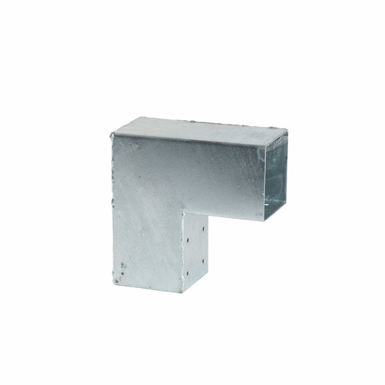 Cubic hjørnebeslag enkelt i metal til 9×9 cm stolper med skruer