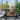 Urban plante-/grillbord med to hylder og fire drejelige hjul