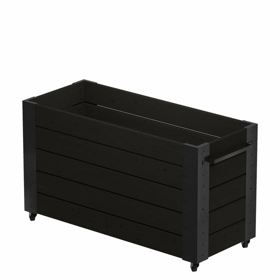 Cubic Blomsterkasse med Hjul - 120 × 50 × 70 cm