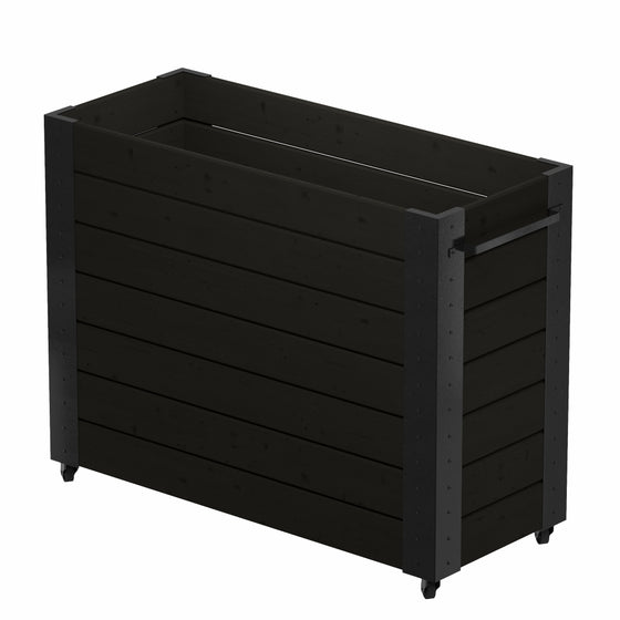 Cubic Blomsterkasse med Hjul - 120 × 50 × 95 cm