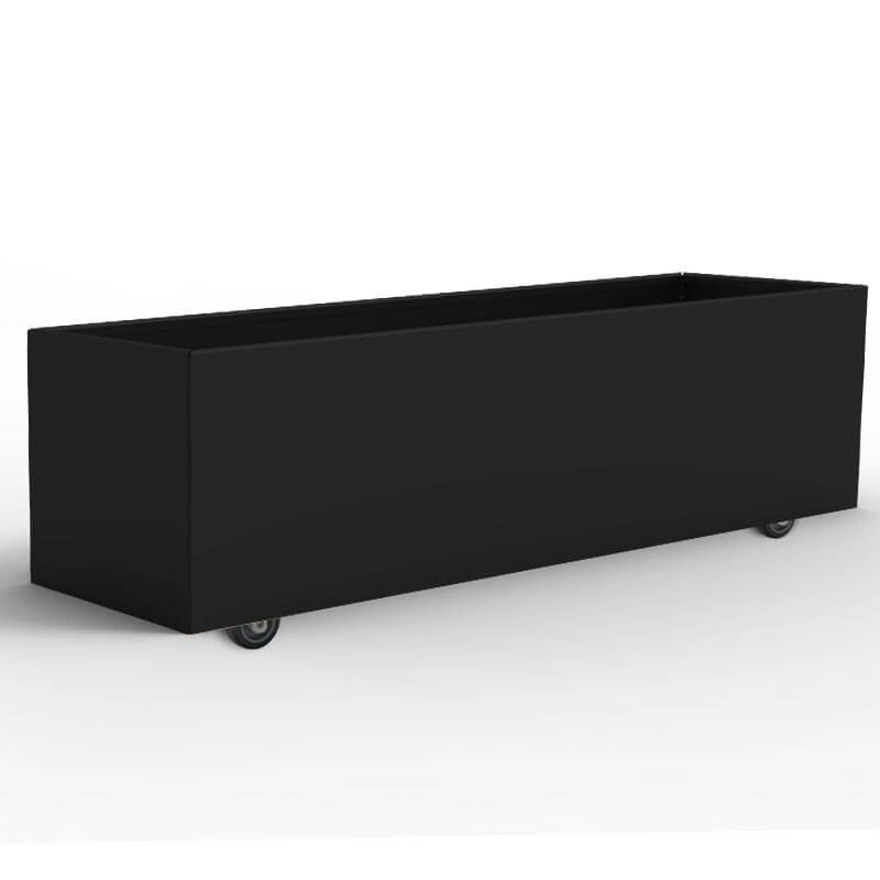 THOR Plantekasse på hjul 120 x 60 x 40 - Black Steel