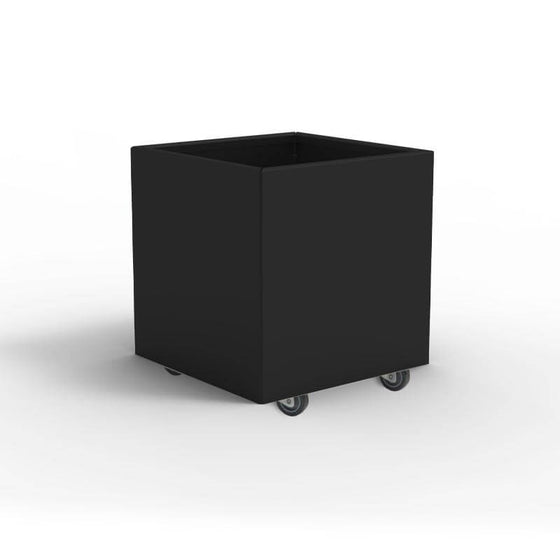 THOR Plantekasse på hjul 40 x 40 x 40 - Black Steel