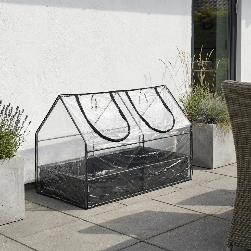 Minidrivhus med bund 128 cm