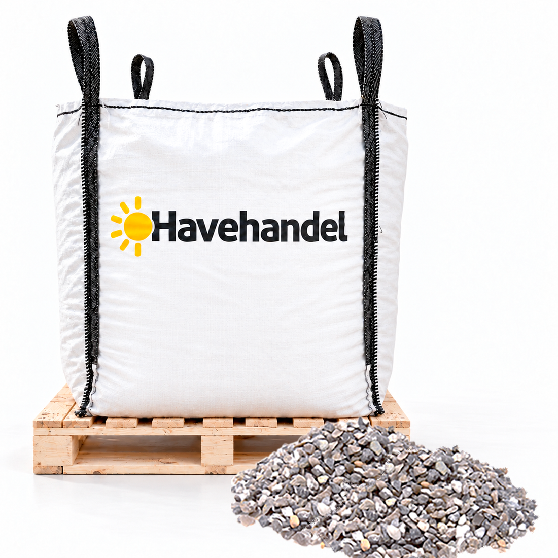 Perlesten, hvid 4-8 mm.