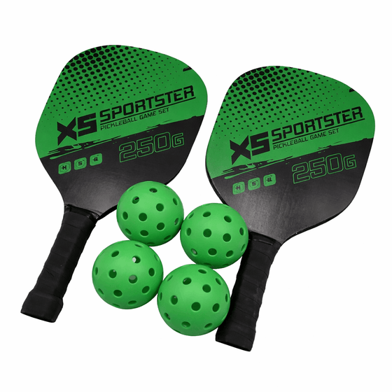 Pickleball sæt 2 bats & 4 bolde