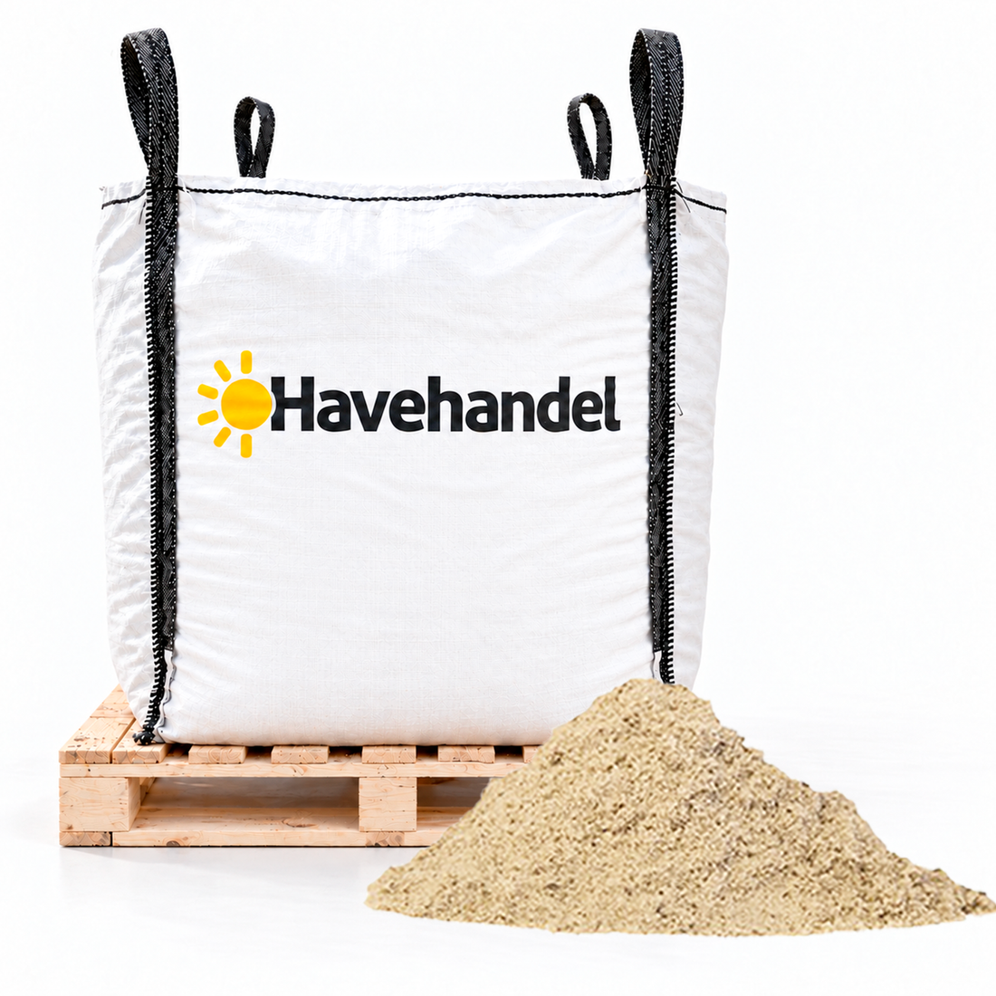 Sandkassesand af høj kvalitet i bigbag