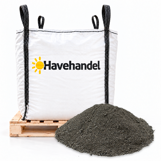 bigbag med sort stenmel