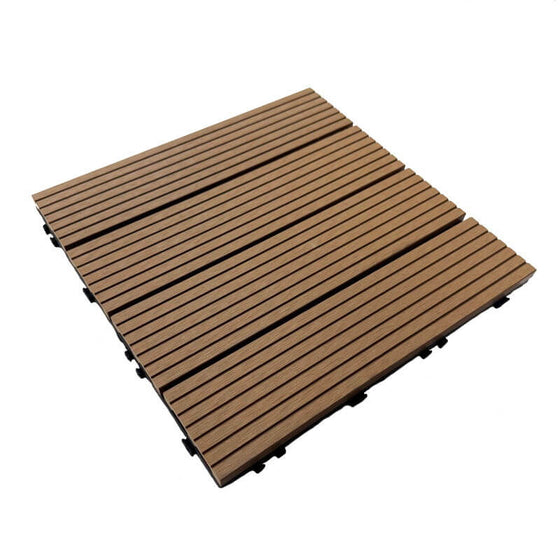 Kompositfliser 30 x 30 x 2,2 cm - Teak
