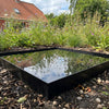 Spejlbassin sort 78 x 78 x 6 cm