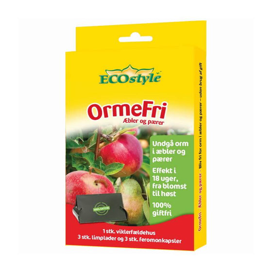 ormefri æbletræer og pæretræer