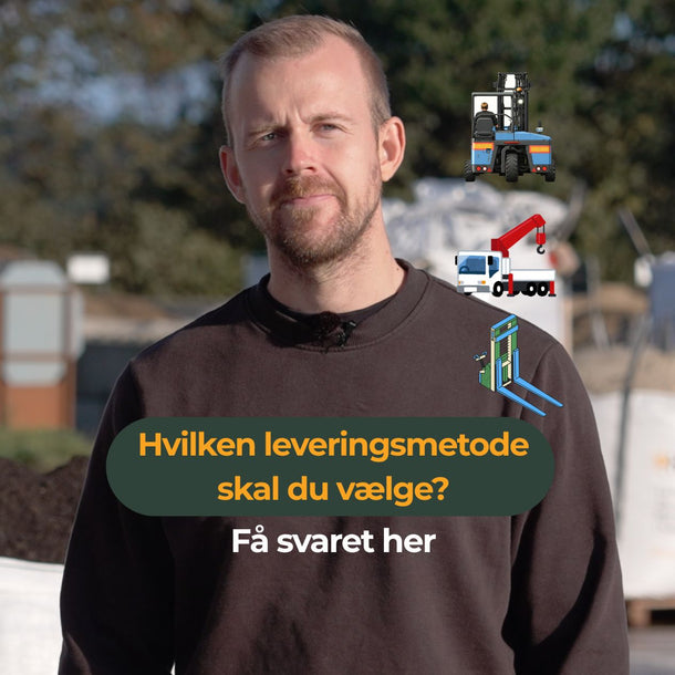 Hvilken leveringsmetode skal du vælge, når du får leveret en bigbag? Få svaret her.