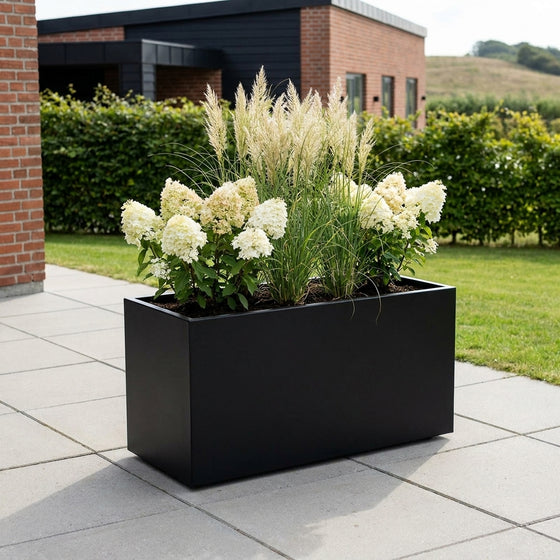 THOR Plantekasse på hjul 60 x 40 x 40 - Black Steel