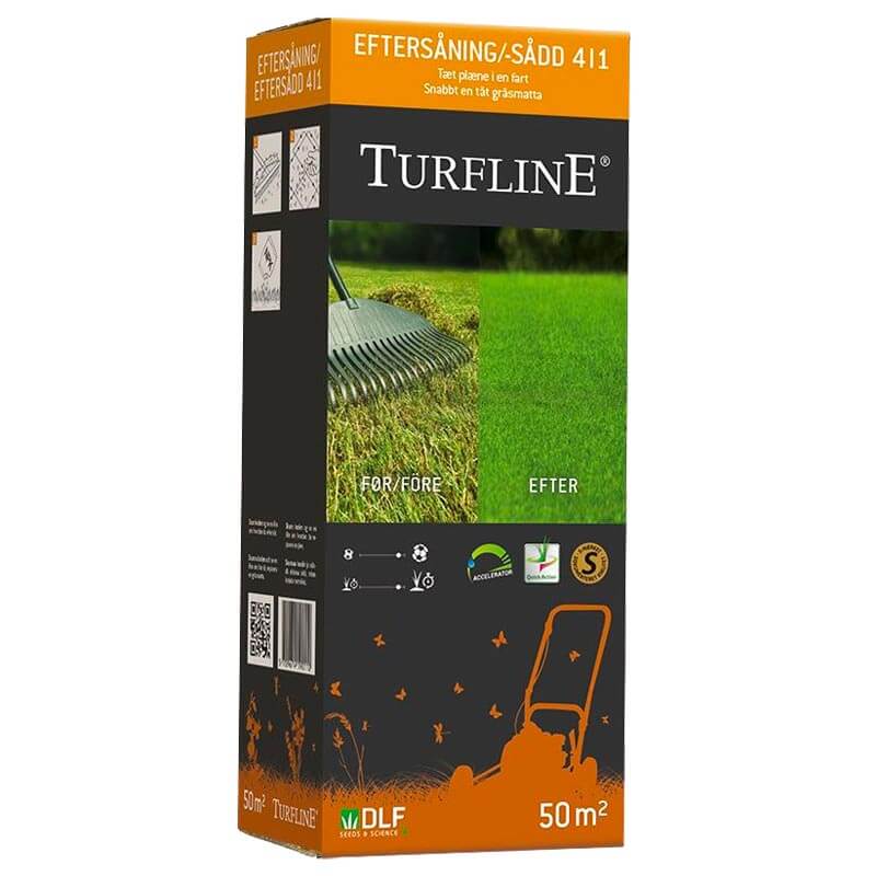 Turfline 4-i-1 eftersånings græsfrø 1 kg.