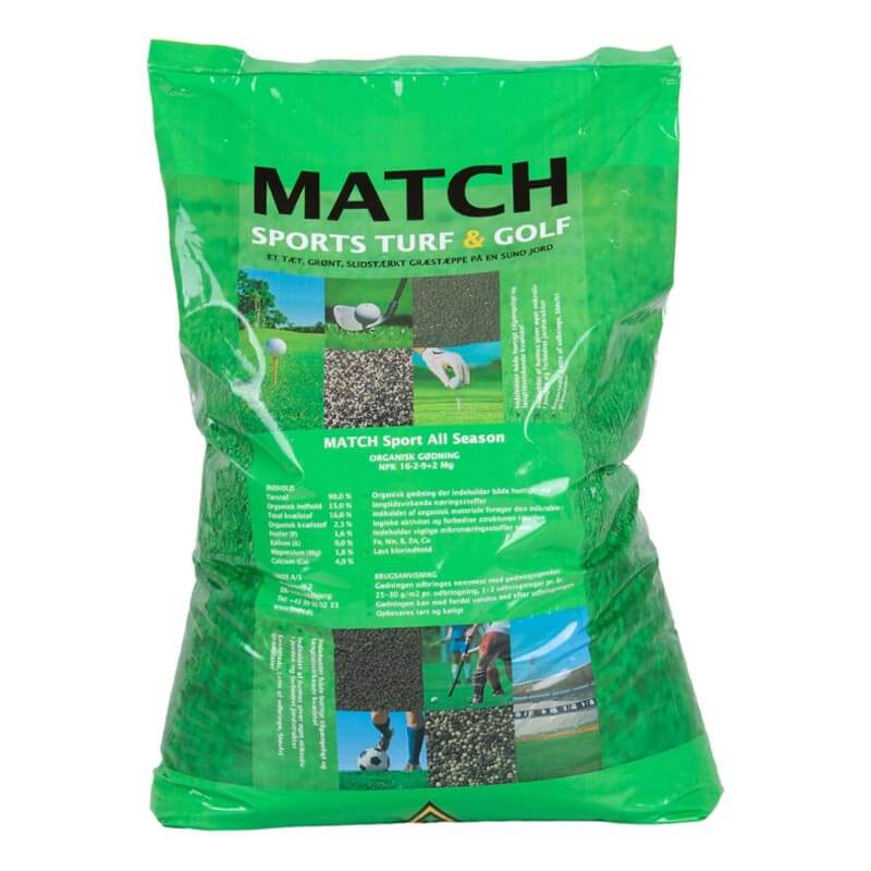 Gødning MEMON Match Sport – 16-2-9 + 2,4 Mg organic