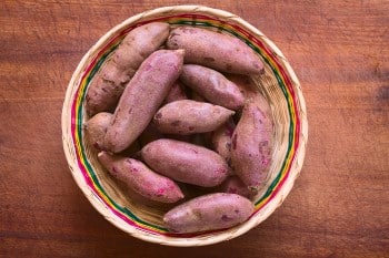 Lækre uskrællede søde kartofler